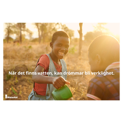 När det finns vatten, kan drömmar bli verklighet - digitalt gåvokort